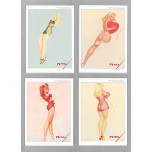 Lot of 4 - 1995 George Petty Pin-Up Girls Blonde Trading Cards